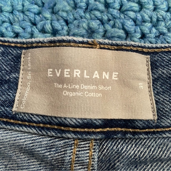 Everlane A-line denim shorts - Picture 2 of 6